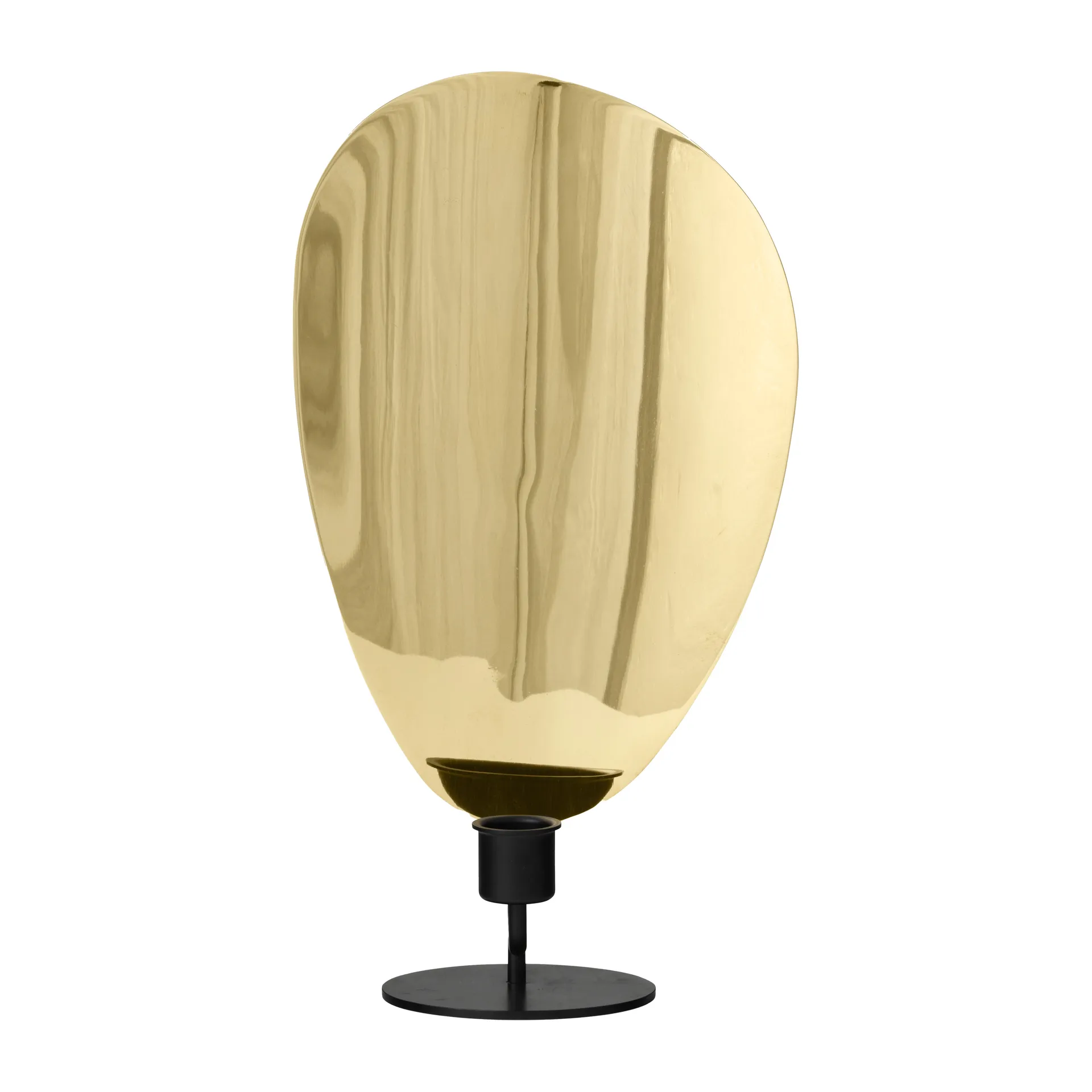 Flambeau candlestick 30 cm, Black-polished brass Audo Copenhagen