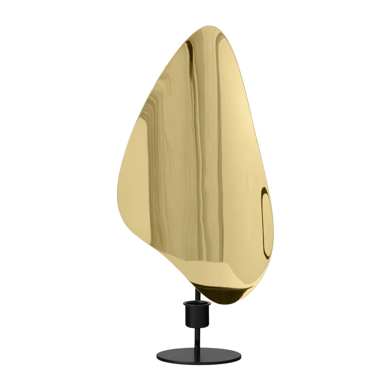 Audo Copenhagen Flambeau candlestick 34 cm Black-polished brass