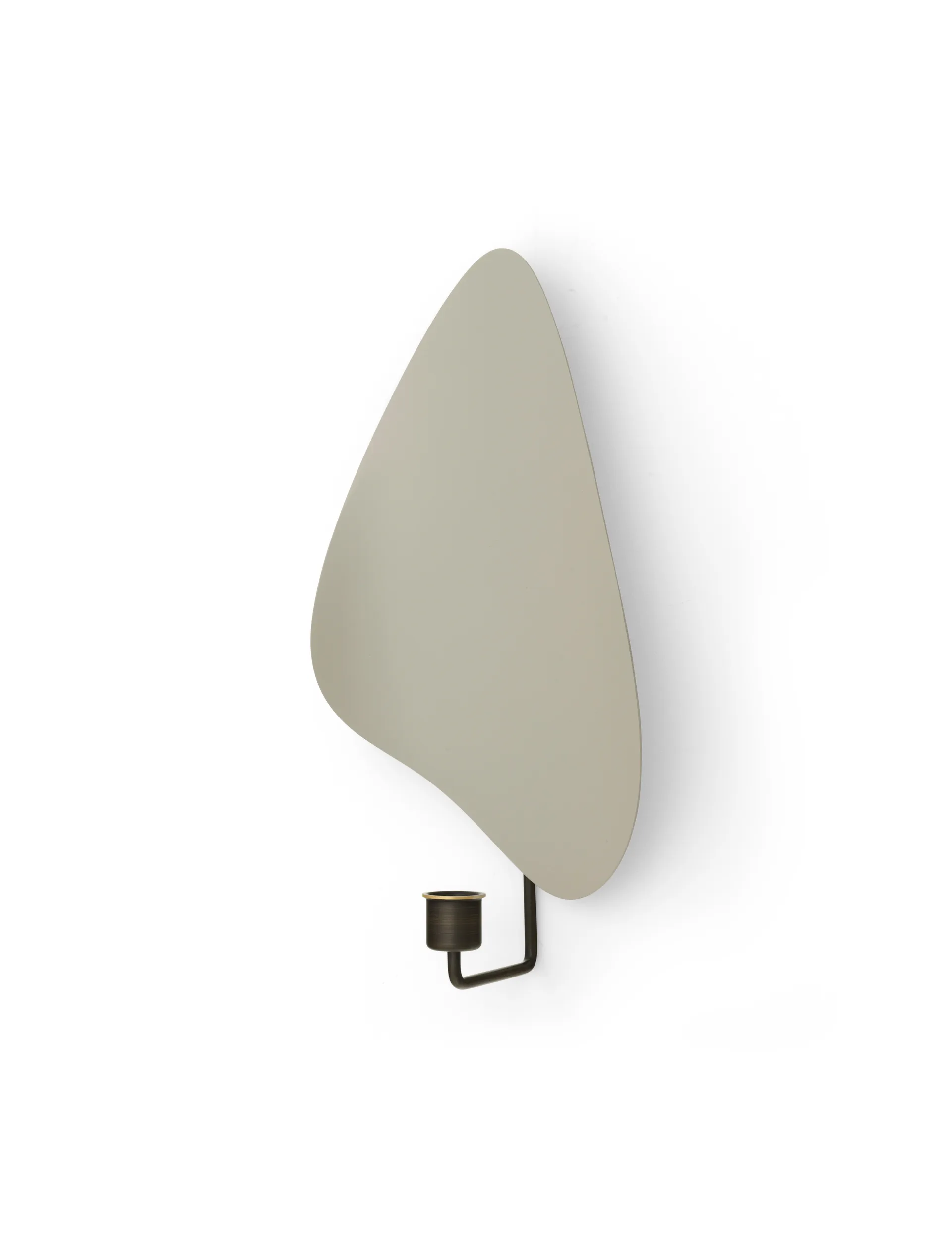 Flambeau candlestick wall 34 cm, Bronzed brass-grey Audo Copenhagen