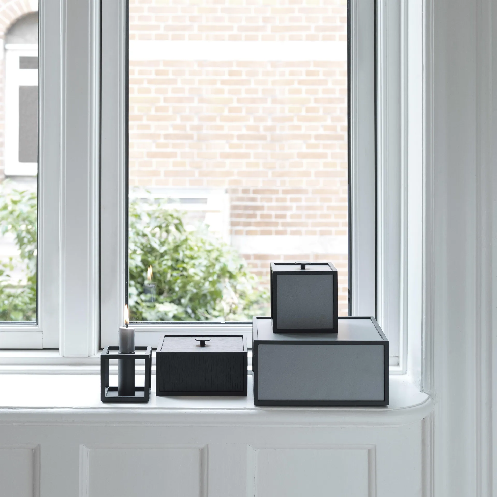 Frame 10 box with lid, dark grey Audo Copenhagen