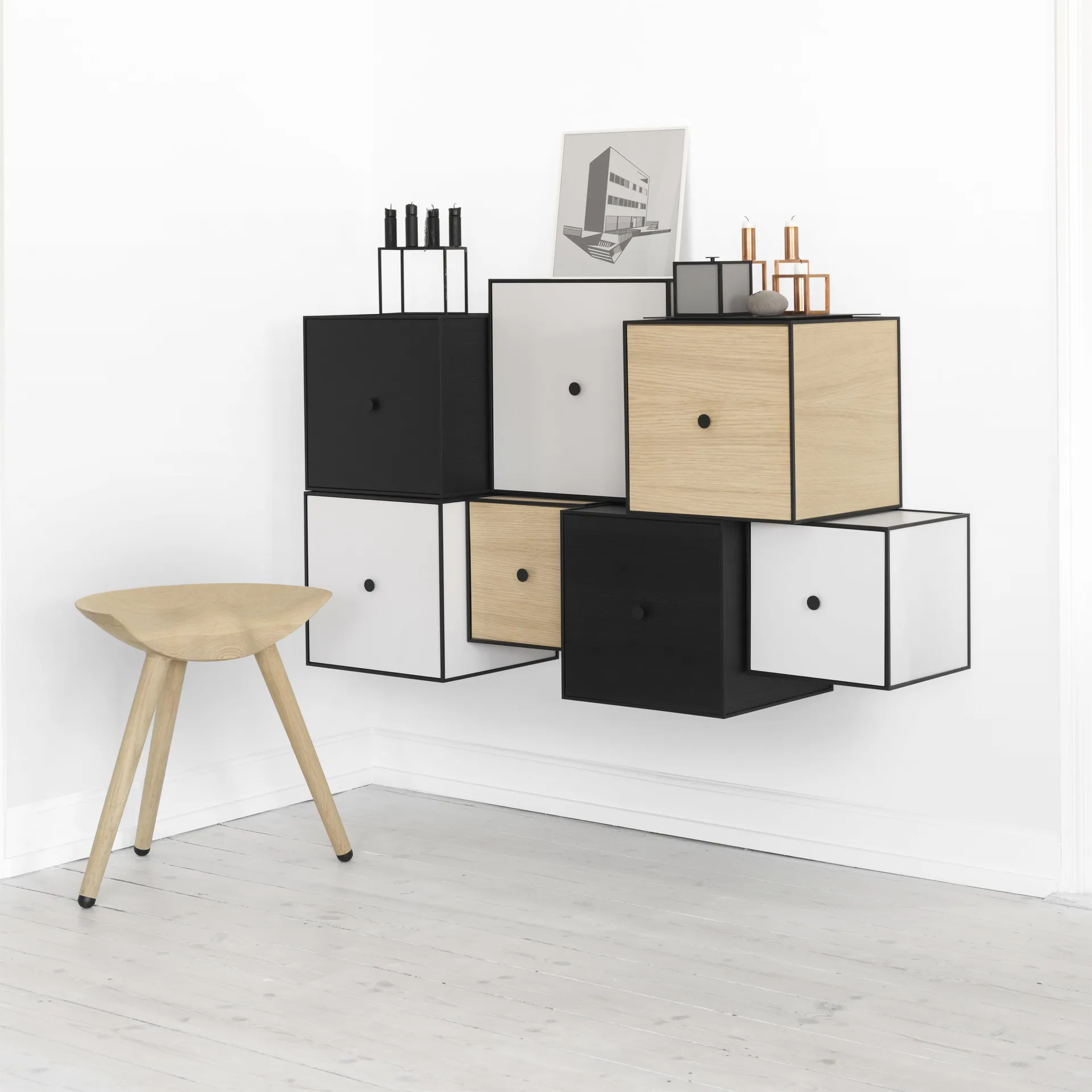 Frame 10 box with lid, dark grey Audo Copenhagen