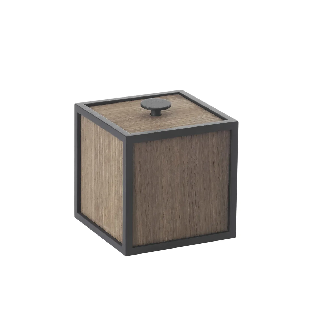 Audo Copenhagen Frame 10 box with lid smoked oak | Scandinavian Design | Boxes & jars | Brown