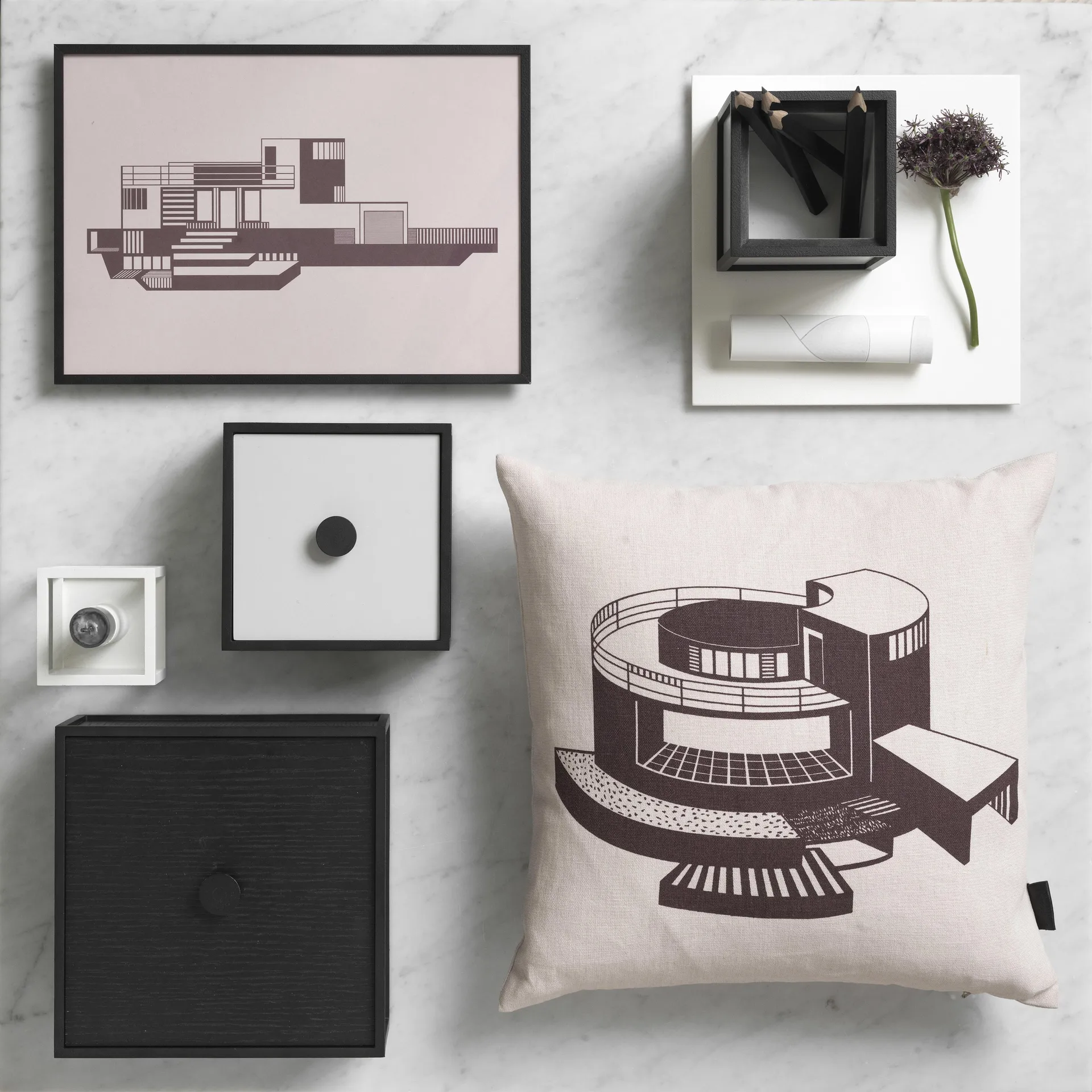 Frame 10 box with lid, white Audo Copenhagen