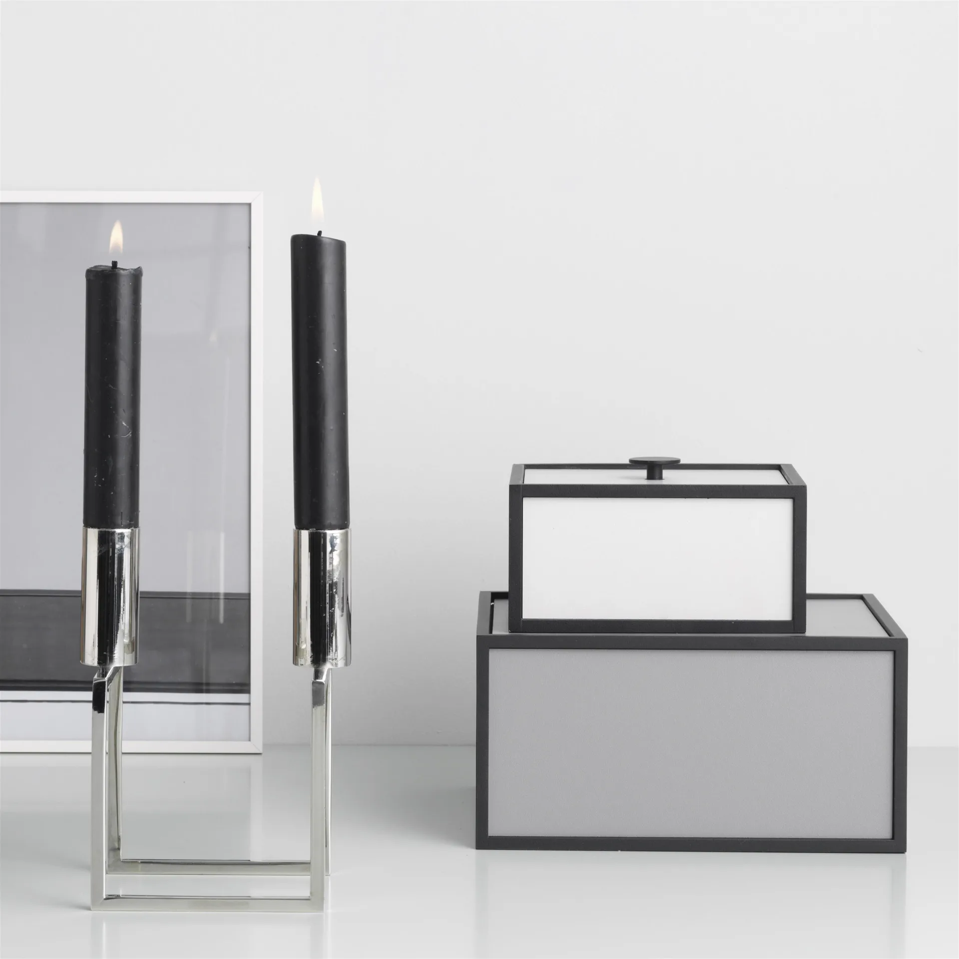 Frame 14 box with lid, dark grey Audo Copenhagen