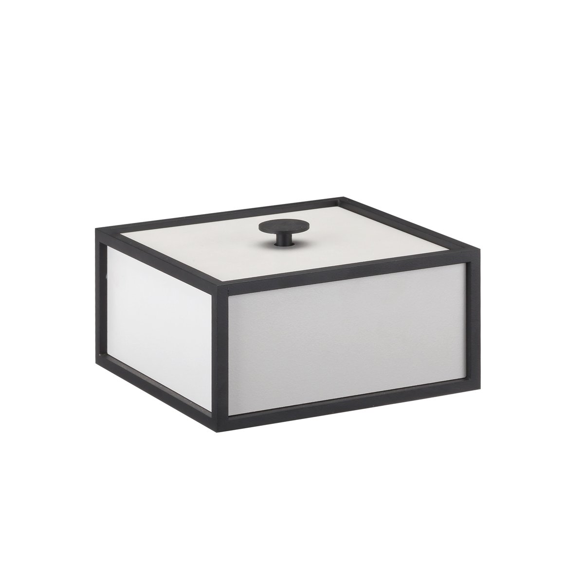 Audo Copenhagen Frame 14 box with lid Light grey | Scandinavian Design | Boxes & jars | Grey