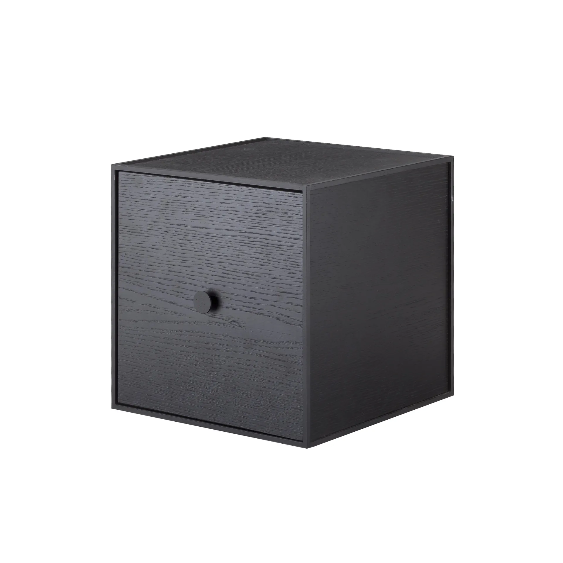 Frame 28 cube with door, black-stained ash Audo Copenhagen