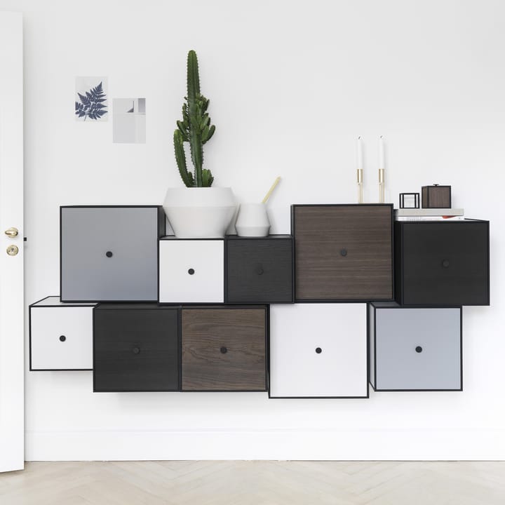 Frame 28 cube with door, black-stained ash Audo Copenhagen