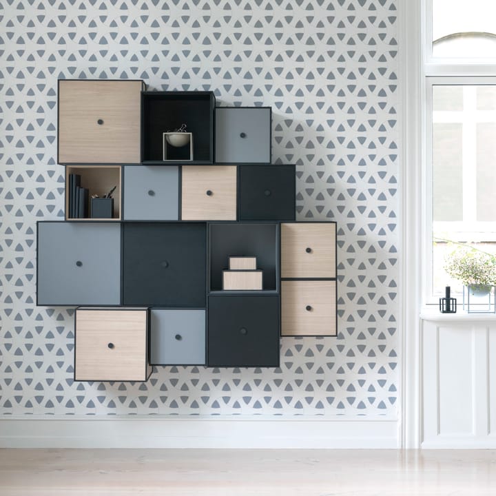 Frame 35 cube with door, black-stained ash Audo Copenhagen
