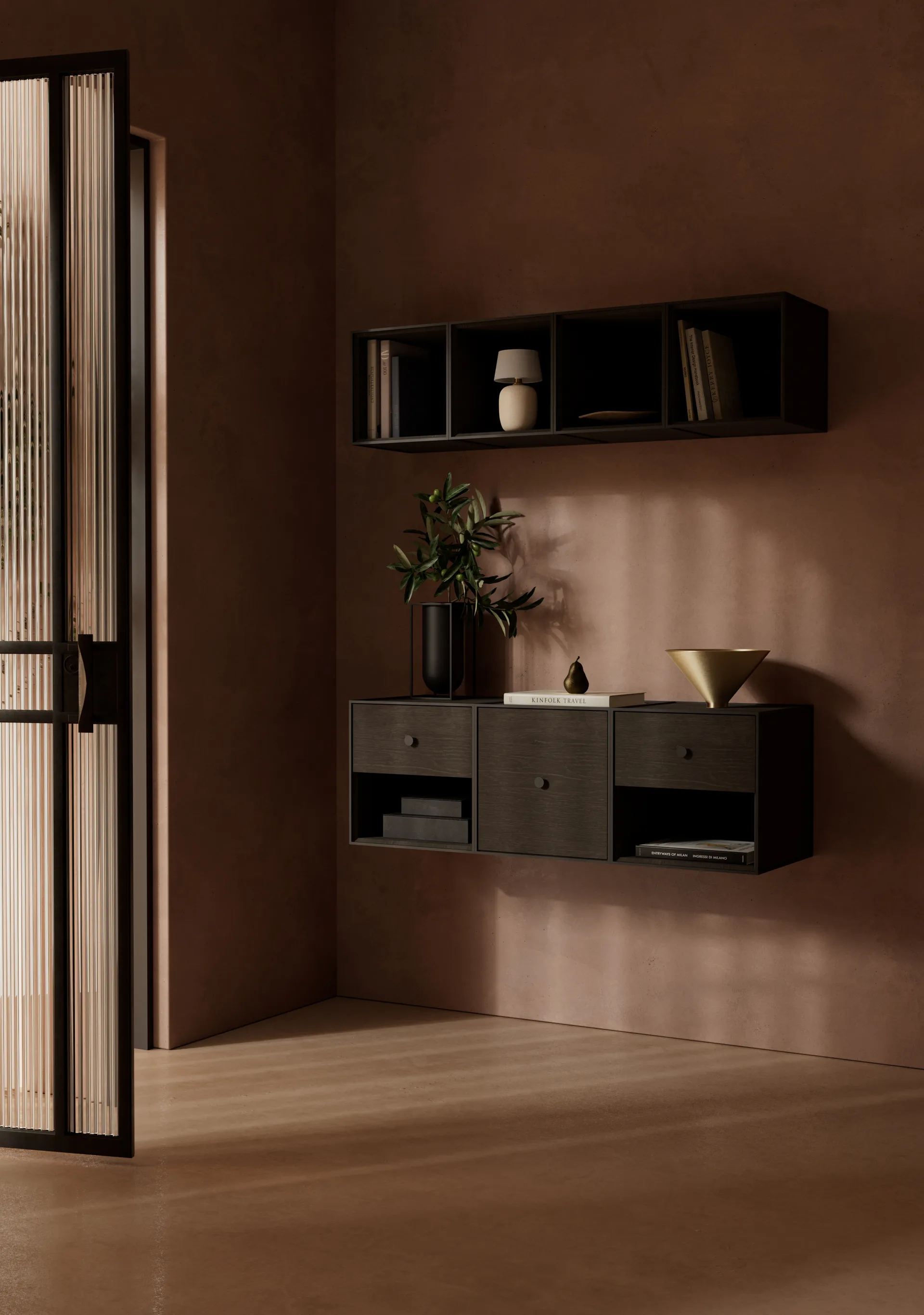 Frame 35 cube without door, smoked oak Audo Copenhagen