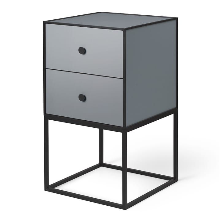 Frame 35 side table with two drawers - dark grey - Audo Copenhagen