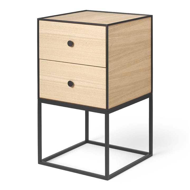 Frame 35 side table with two drawers - oak - Audo Copenhagen