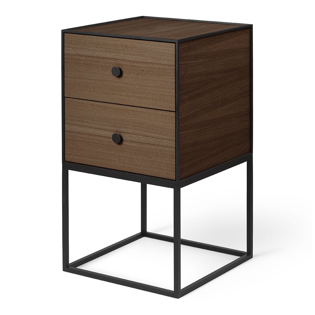 Audo Copenhagen Frame 35 side table with two drawers oak