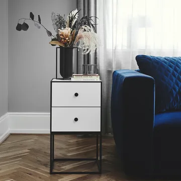 Frame 35 side table with two drawers - white - Audo Copenhagen
