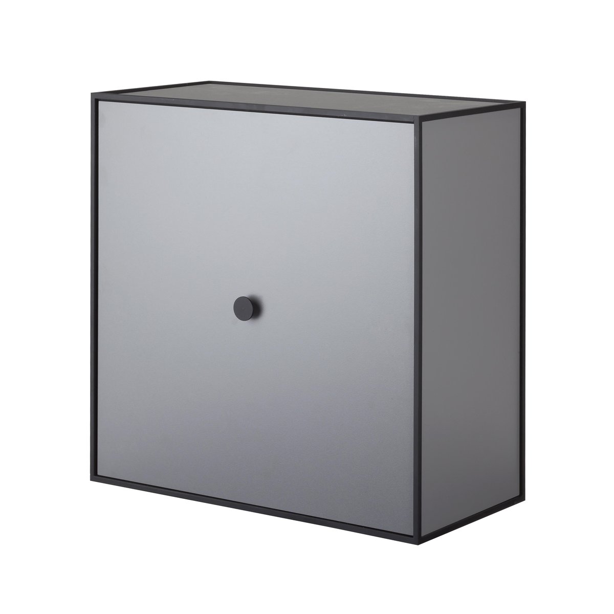 Audo Copenhagen Frame 42 cube with door dark grey | Scandinavian Design | Shelves & shelving systems | Grey