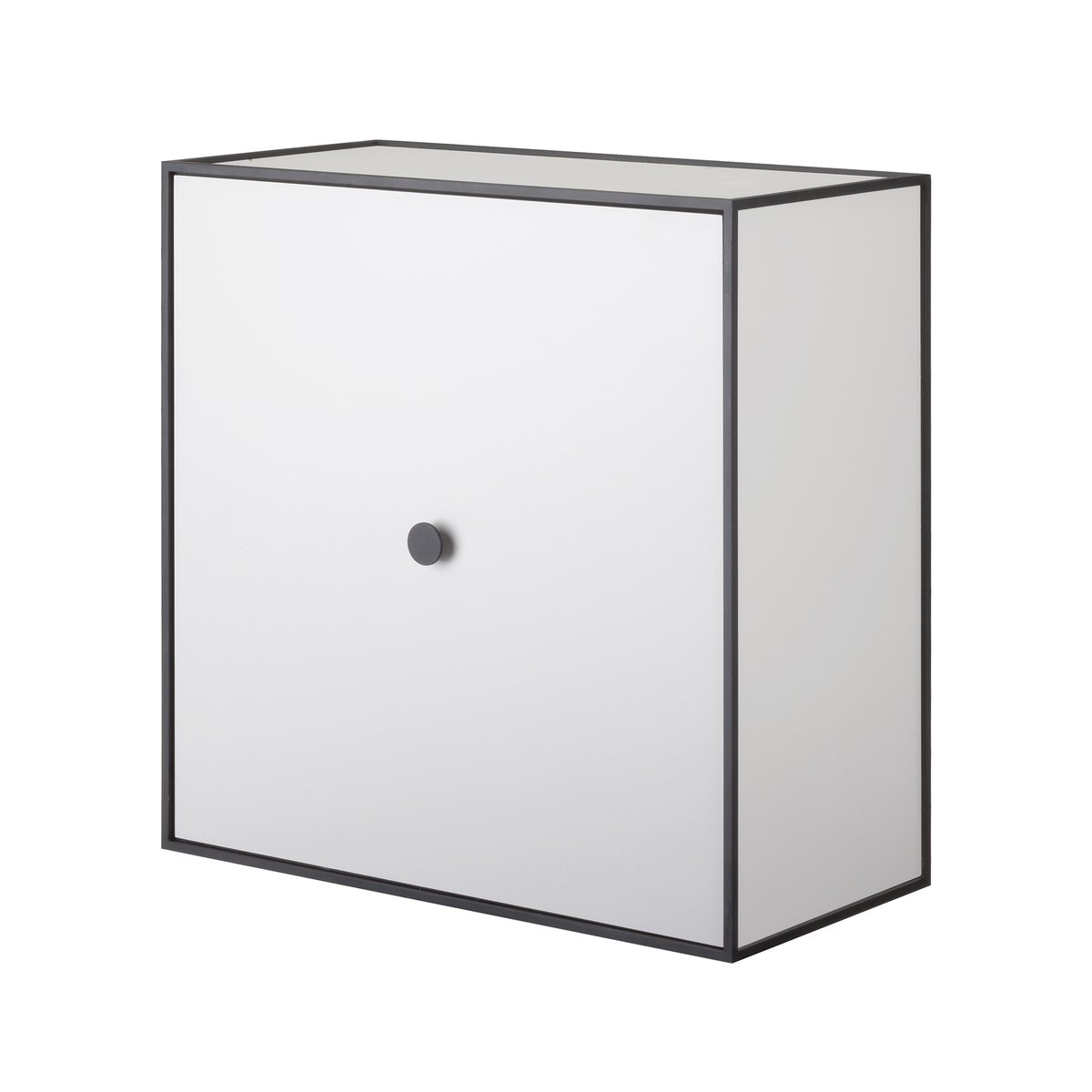 Audo Copenhagen Frame 42 cube with door light grey | Scandinavian Design | Shelves & shelving systems | Grey