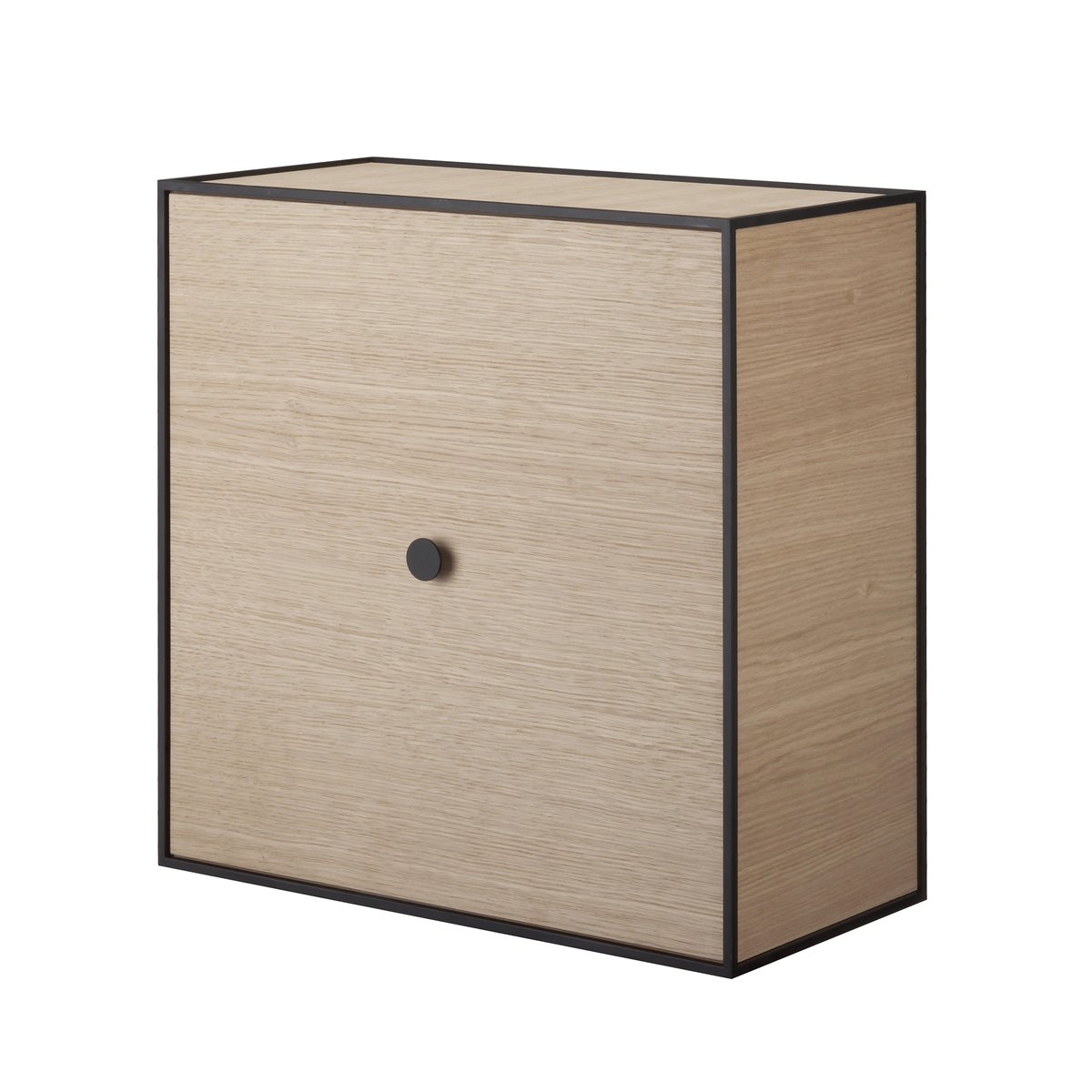 Audo Copenhagen Frame 42 cube with door oak | Scandinavian Design | Shelves & shelving systems | Brown
