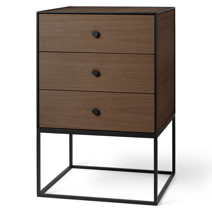 Frame 49 side table with three drawers - smoked oak - Audo Copenhagen