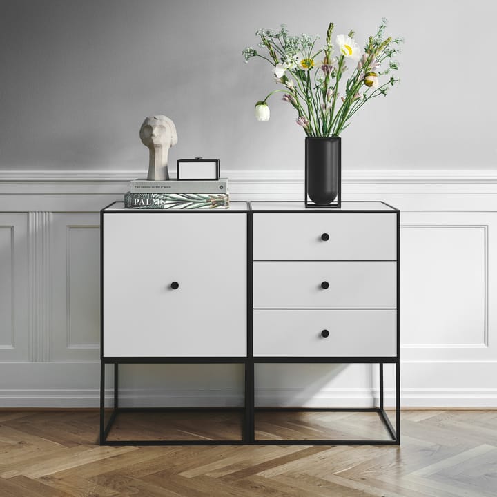 Frame 49 side table with three drawers, white Audo Copenhagen
