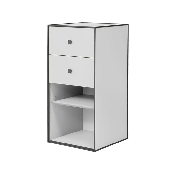 Frame 70 storage - Light grey-2 drawers-1 shelf - Audo Copenhagen