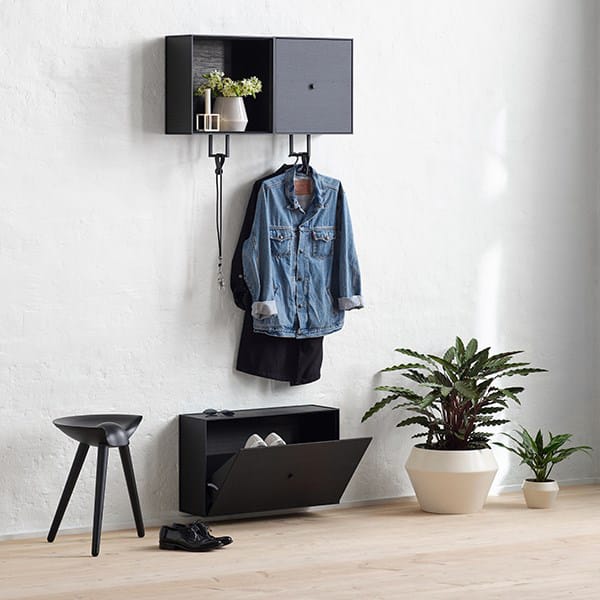 Frame shoe shelf - black-stained ash - Audo Copenhagen