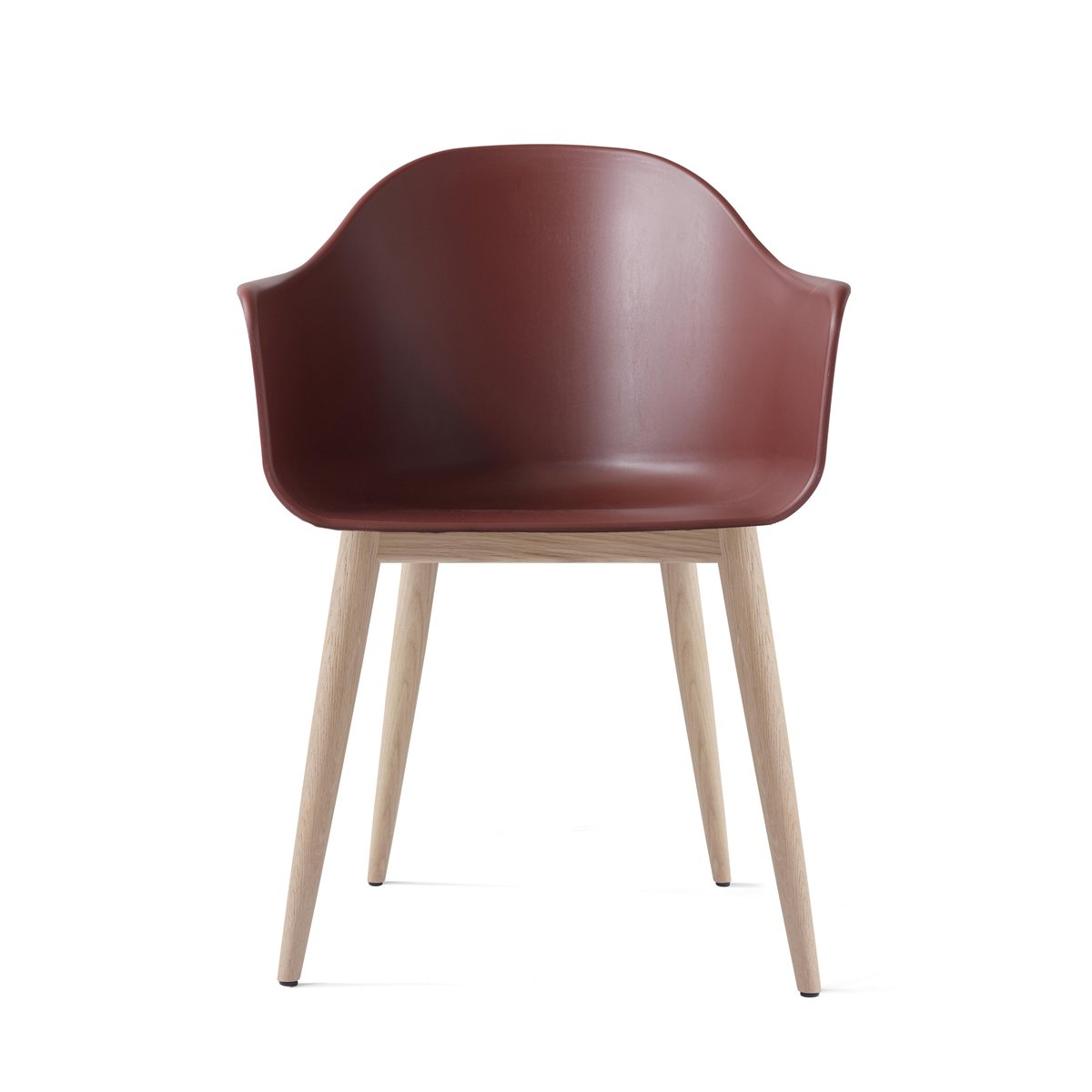 Audo Copenhagen Harbour chair oak legs Burned red | Scandinavian Design | Chairs | Red