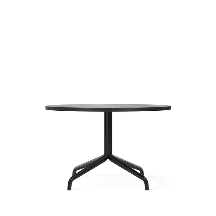 Harbour Column loungetable - Oak black, black steel stand - Audo Copenhagen