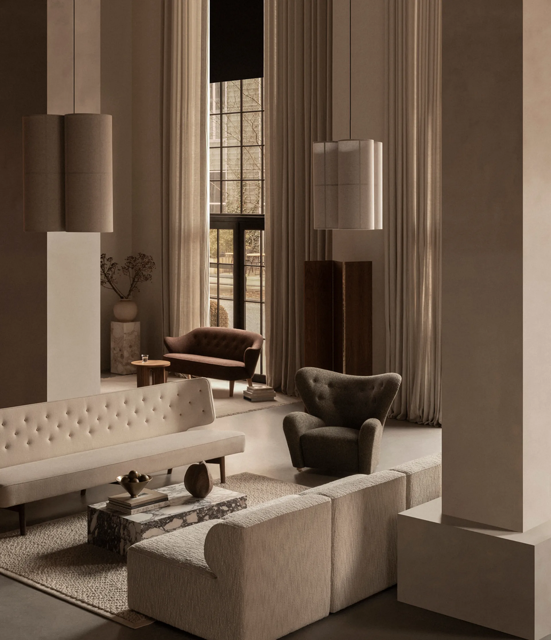 Hashira Cluster pendant lamp raw, 45 cm Audo Copenhagen