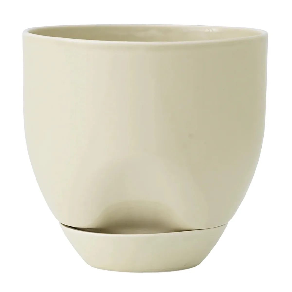 Audo Copenhagen Hydrous flower pot o20 cm Ashen | Scandinavian Design | Vases | White