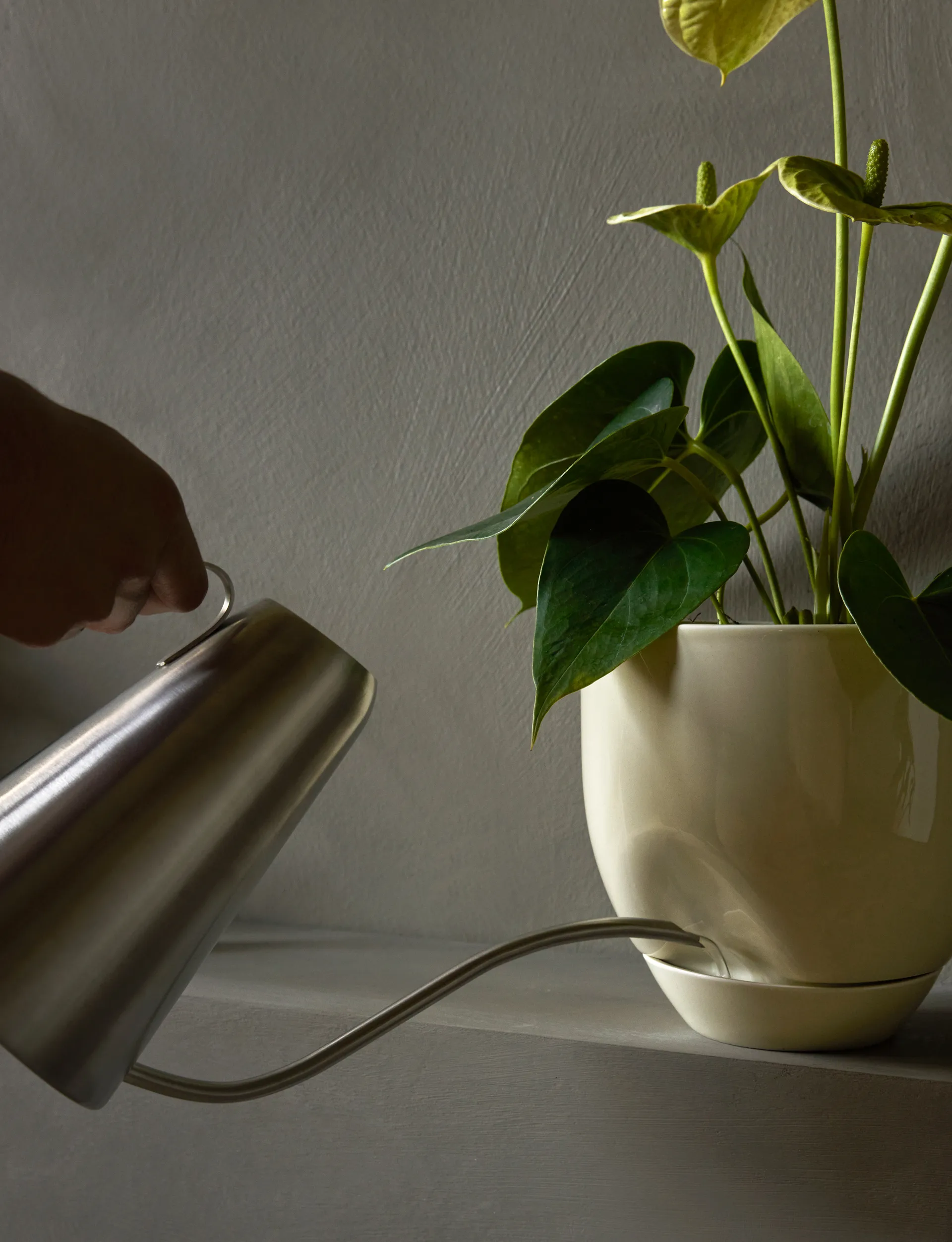 Hydrous flower pot Ø20 cm, Ashen Audo Copenhagen