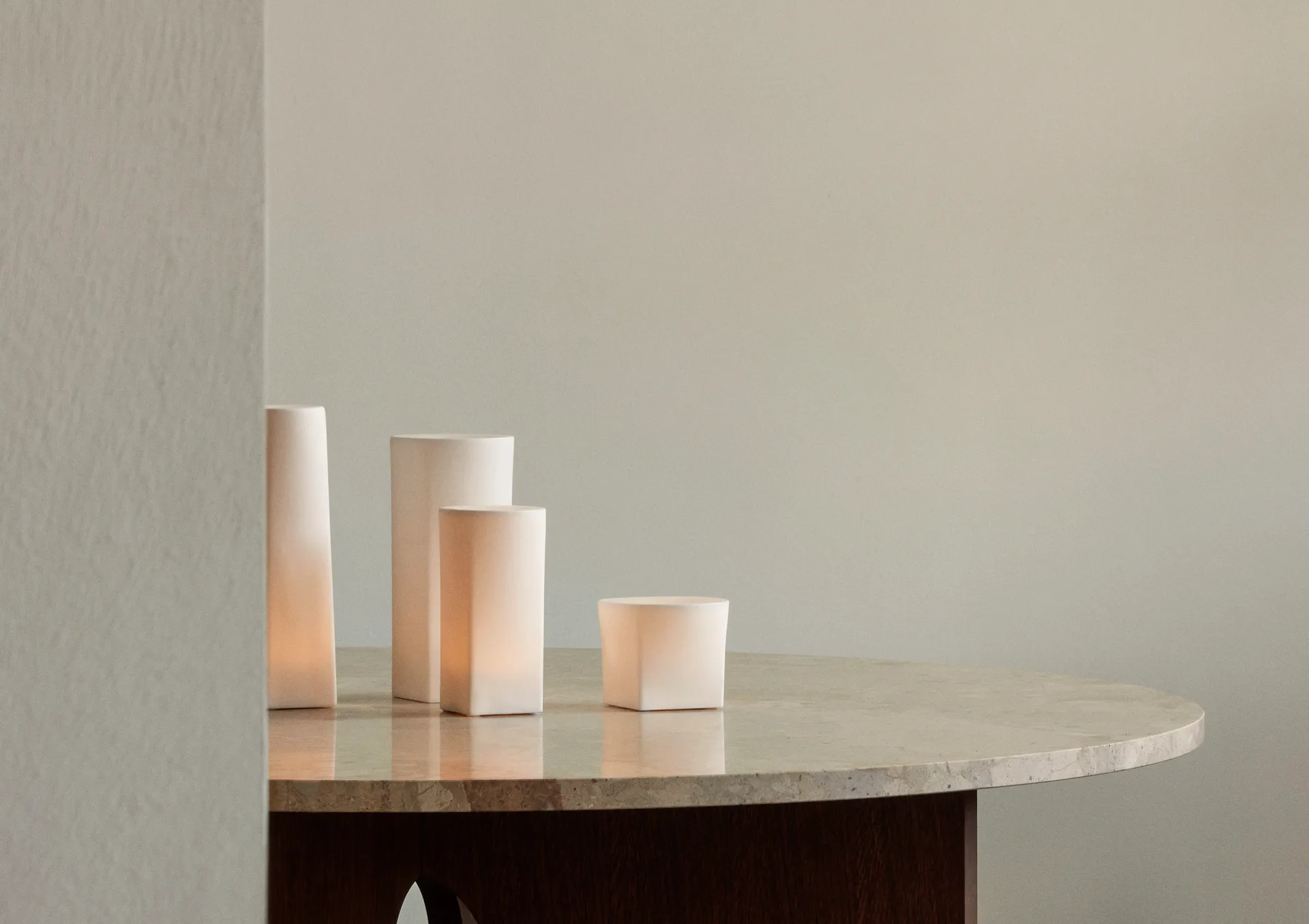 Ignus LED candle 8 cm, Ivory Audo Copenhagen