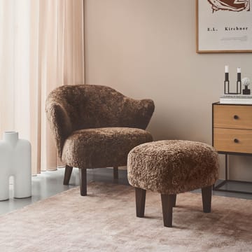 Ingeborg armchair - Sheepskin moonlight-legs oak smoked - Audo Copenhagen