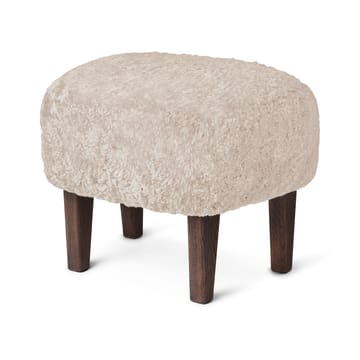 Ingeborg ottoman - Sheep skin moonlight-legs in smoked oak - Audo Copenhagen