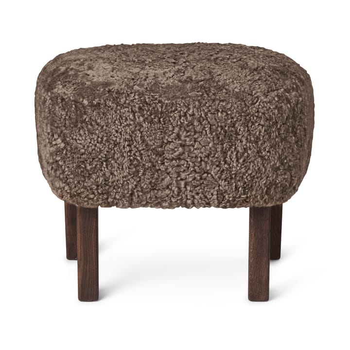 Ingeborg ottoman - Sheep skin sahara-legs in smoked oak - Audo Copenhagen