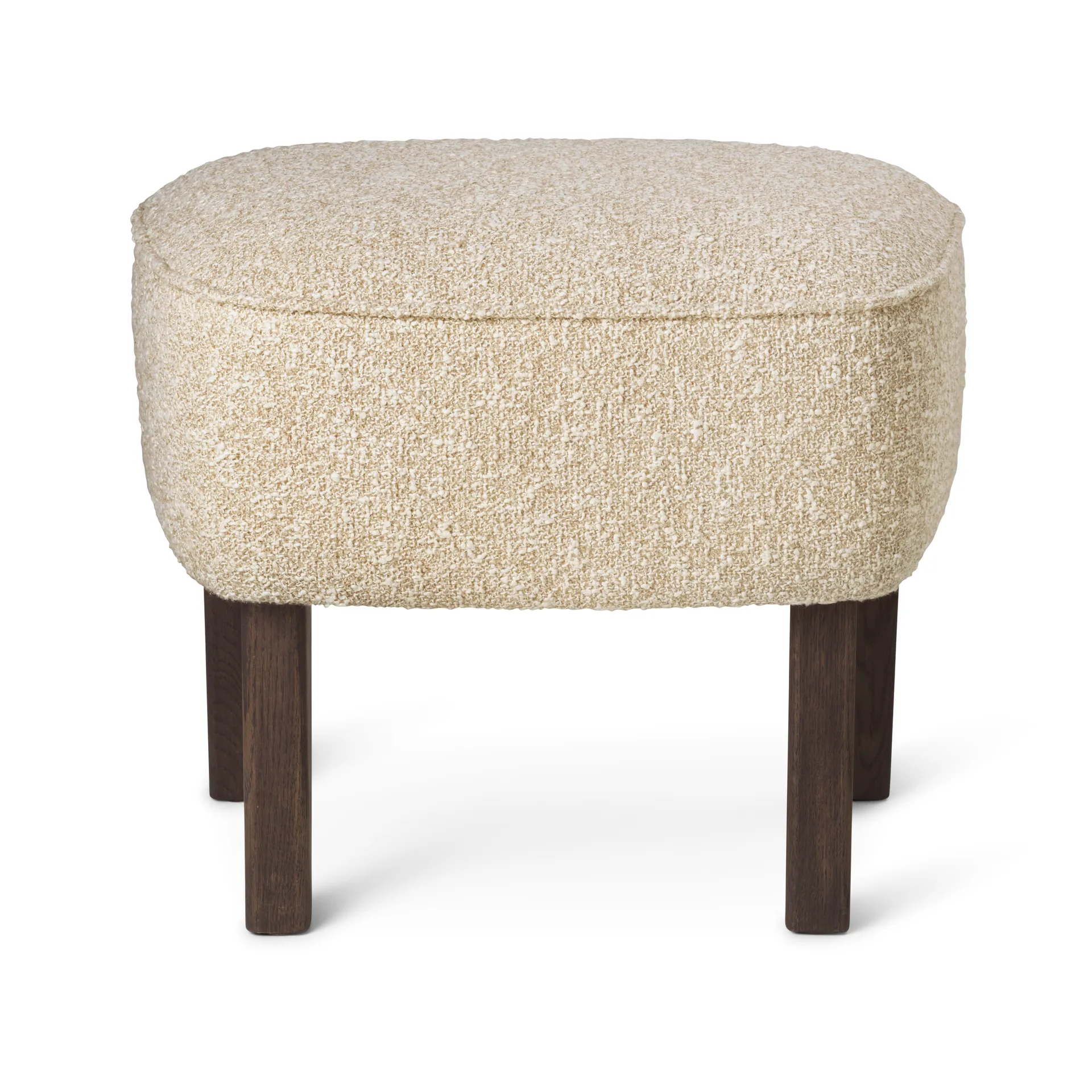 Ingeborg ottoman, Zero 0001-legs in smoked oak Audo Copenhagen