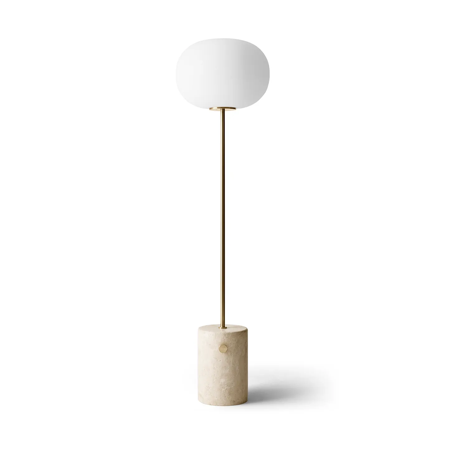 JWDA floor lamp, Travertine-brushed brass, 130 cm Audo Copenhagen