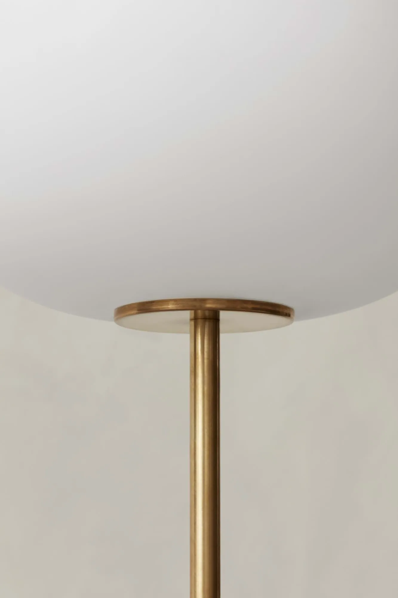 JWDA floor lamp, Travertine-brushed brass, 130 cm Audo Copenhagen
