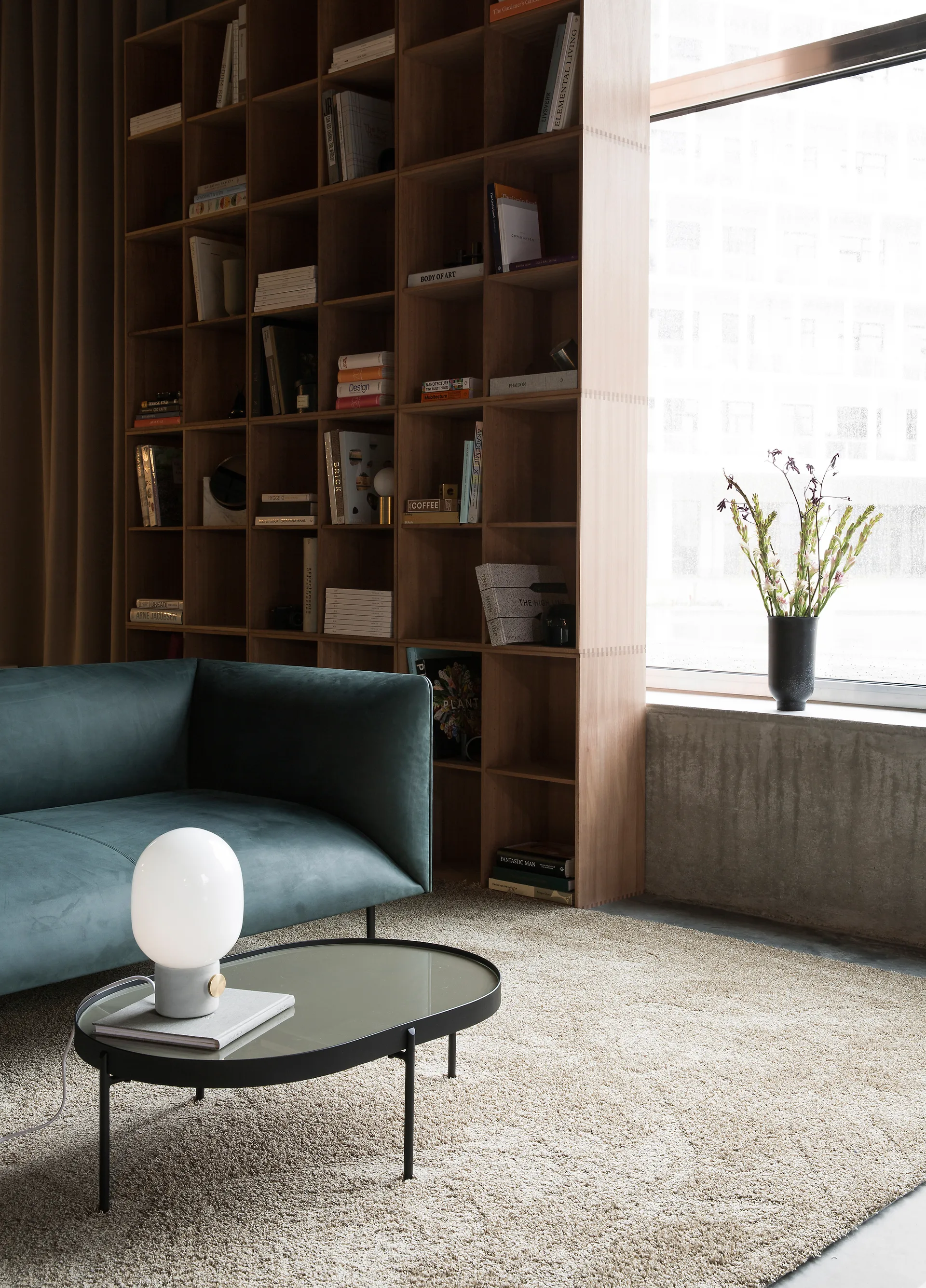 JWDA table lamp, Concrete-brass, Small Audo Copenhagen