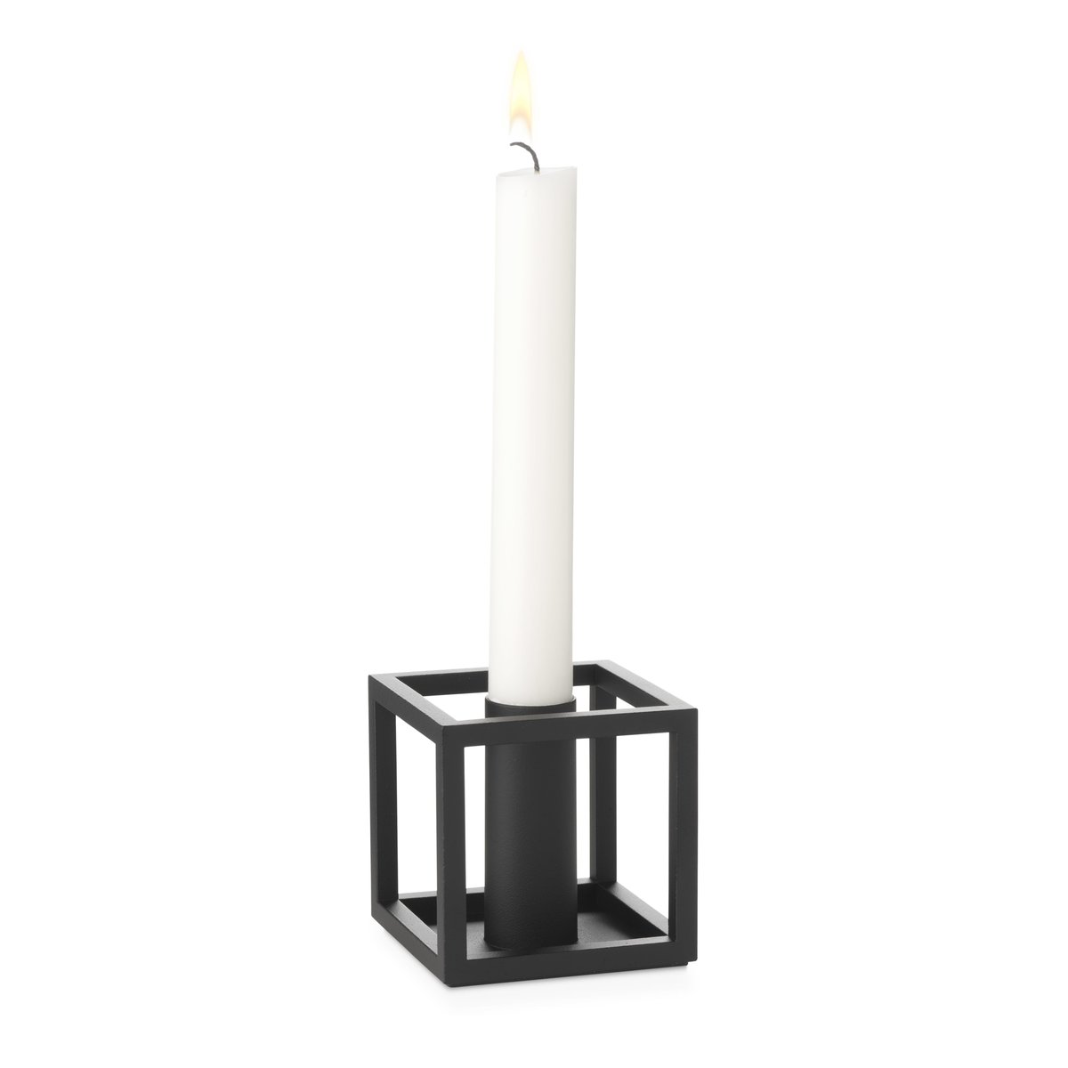 Audo Copenhagen Kubus 1 candle holder black | Scandinavian Design | Candle holders | Black