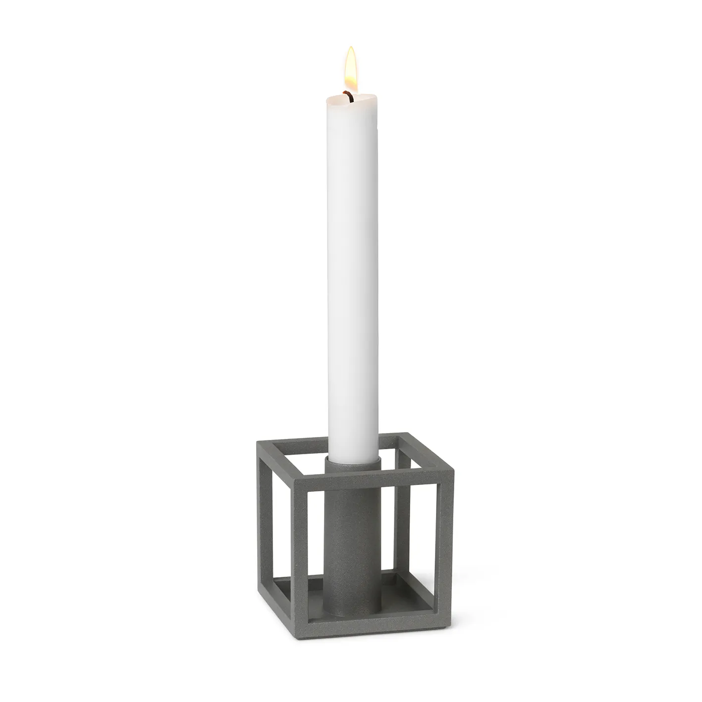 Kubus 1 candle holder, grey Audo Copenhagen