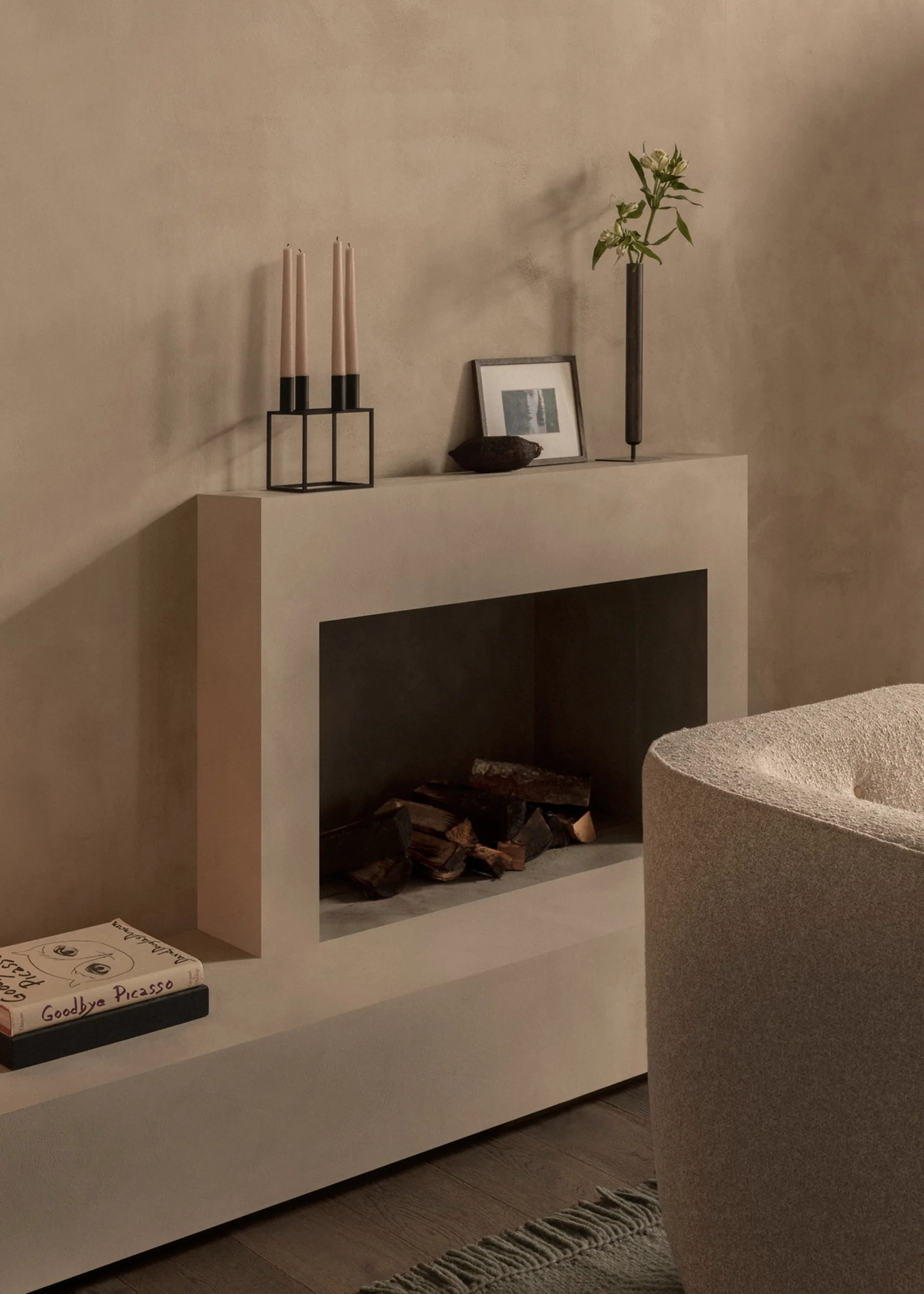 Kubus 4 candle holder, black Audo Copenhagen