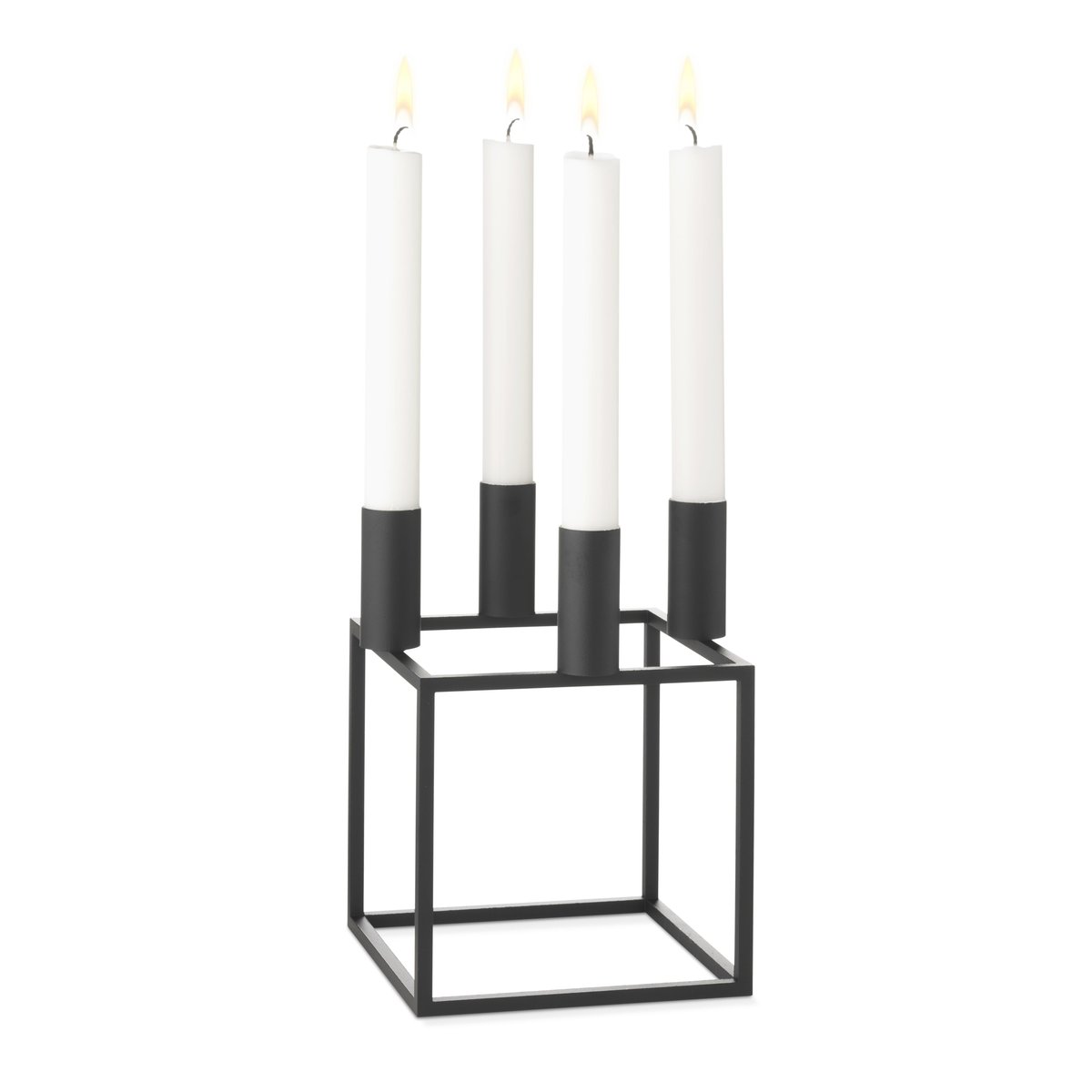Audo Copenhagen Kubus 4 candle holder black | Scandinavian Design | Candle holders | Black