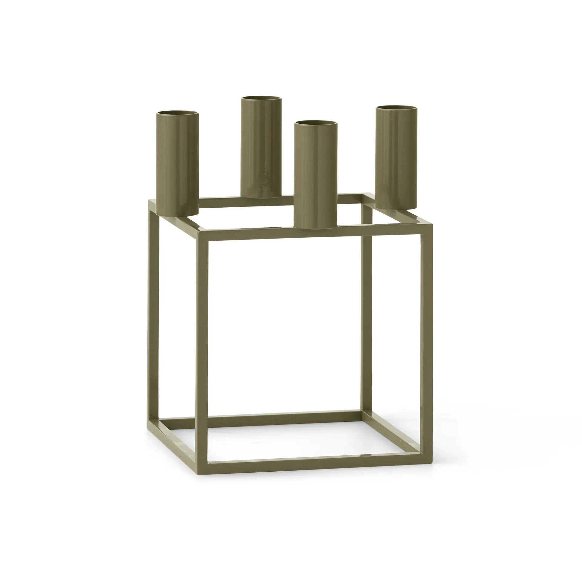 Kubus 4 candle holder, Olive Audo Copenhagen
