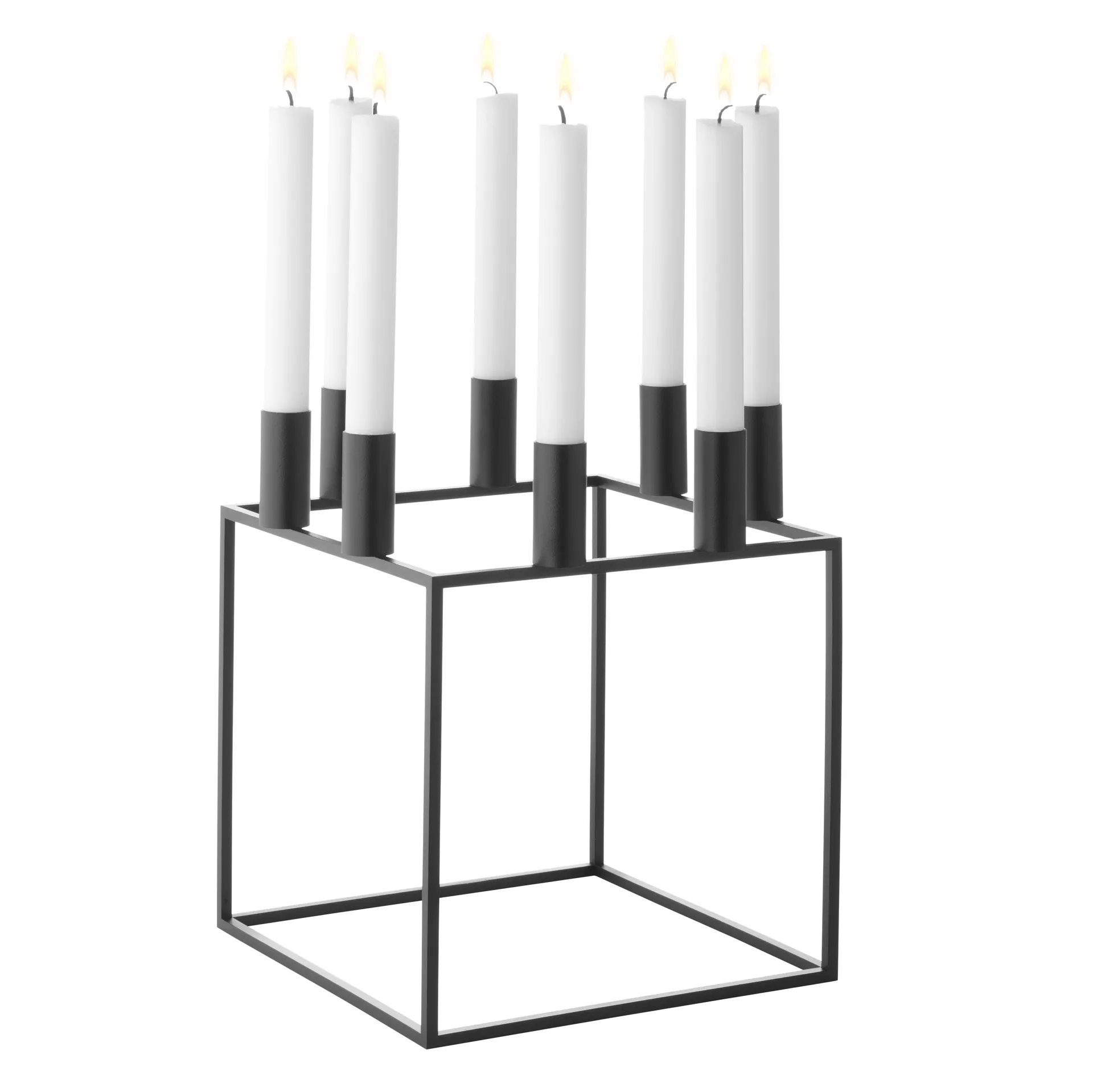 Kubus 8 candle holder, black Audo Copenhagen