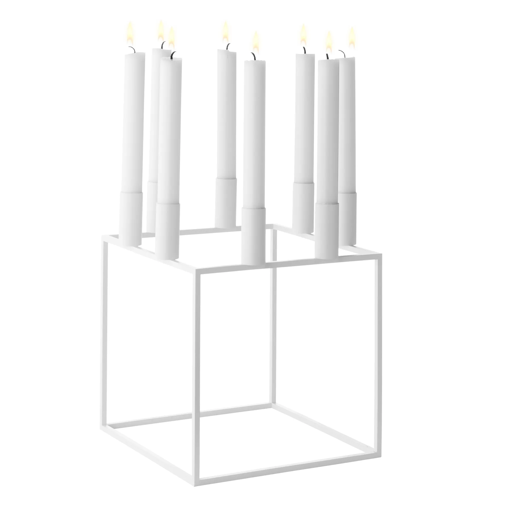 Kubus 8 candle holder, white Audo Copenhagen