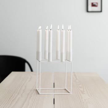 Kubus 8 candle holder - white - Audo Copenhagen