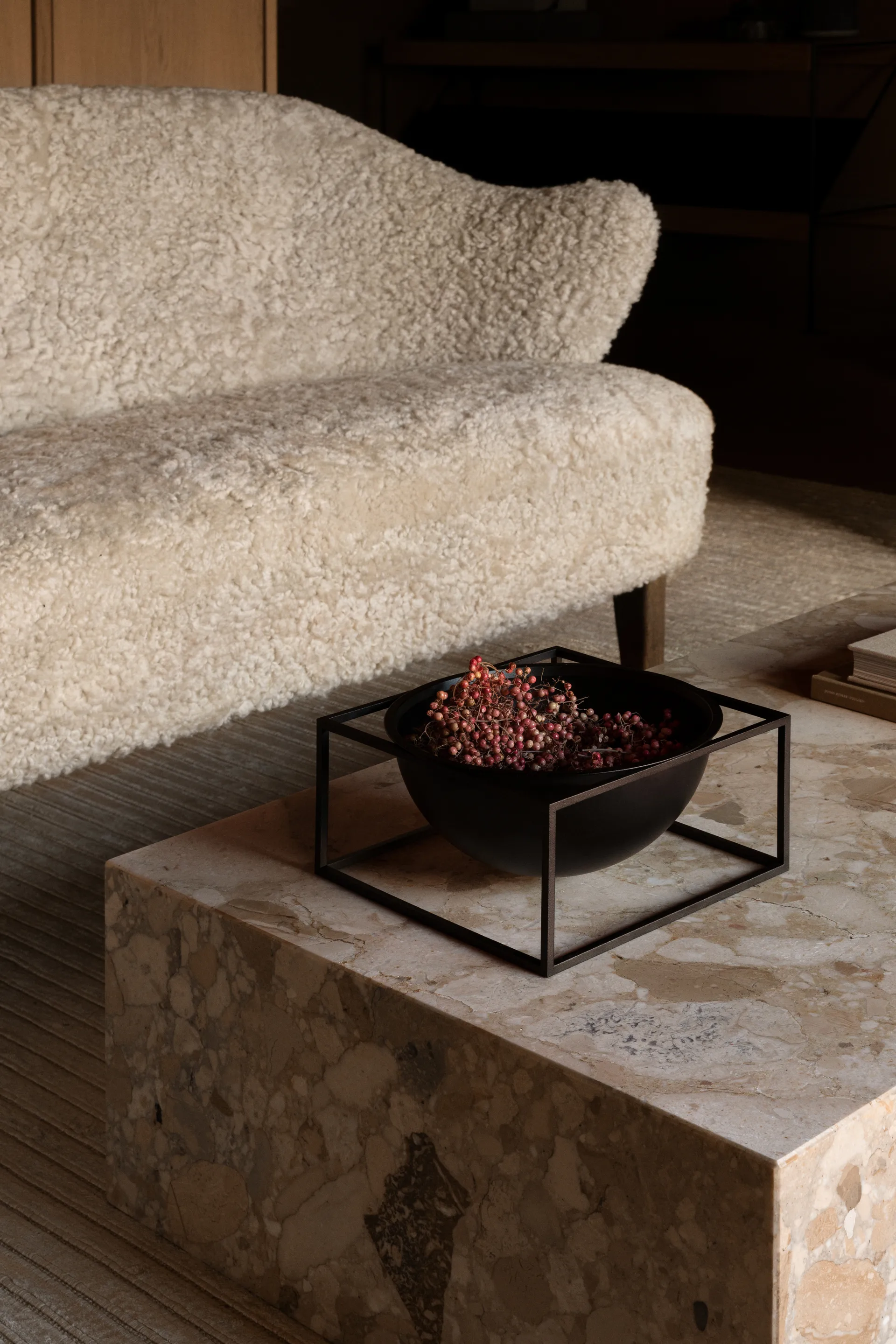 Kubus bowl large low, black Audo Copenhagen