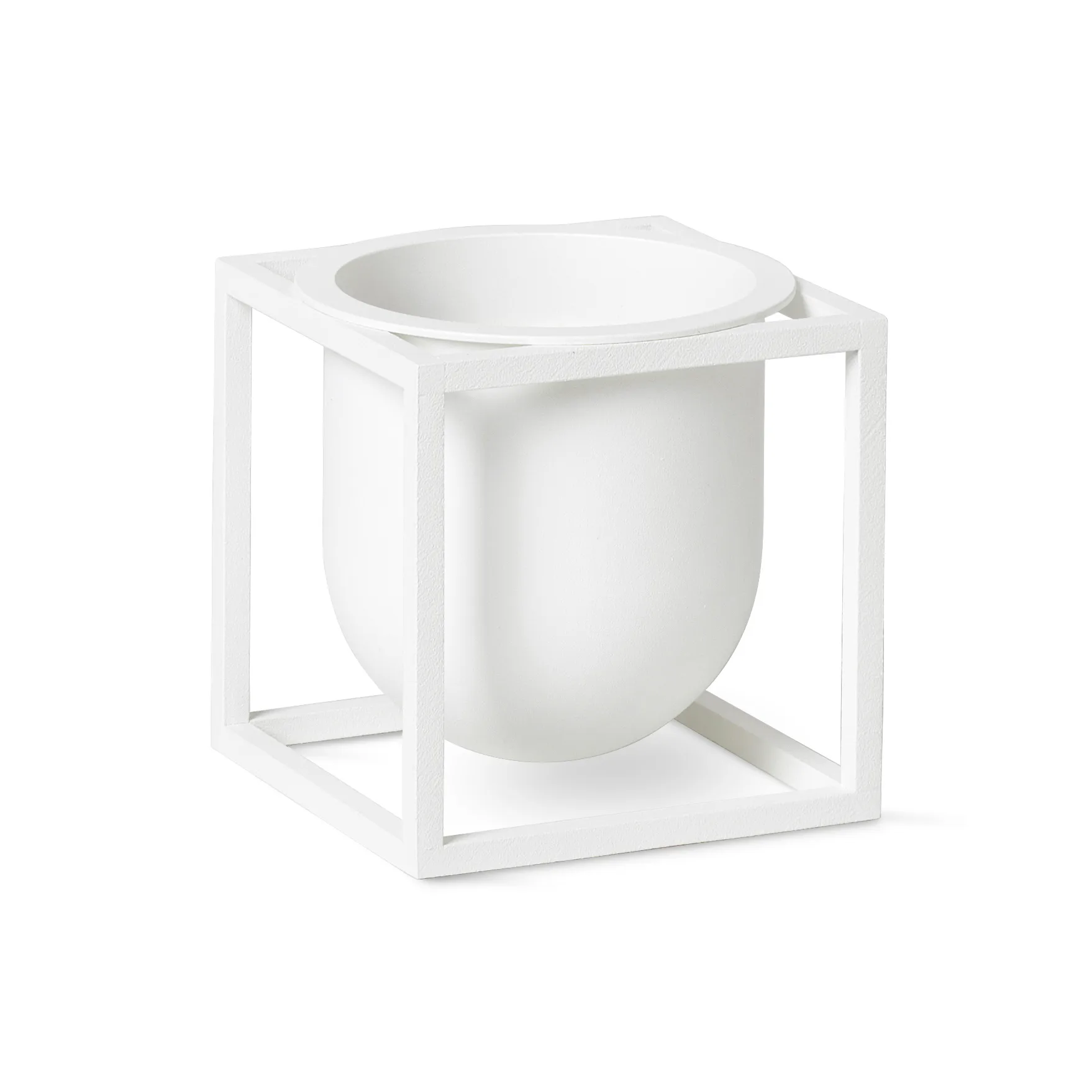 Kubus flower pot 10 cm, White Audo Copenhagen