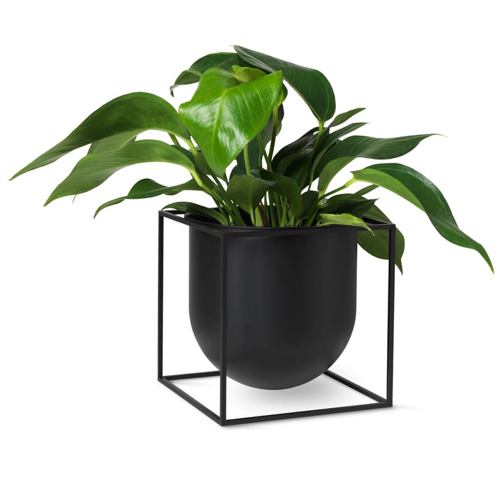 Kubus flower pot 23 cm, Black Audo Copenhagen