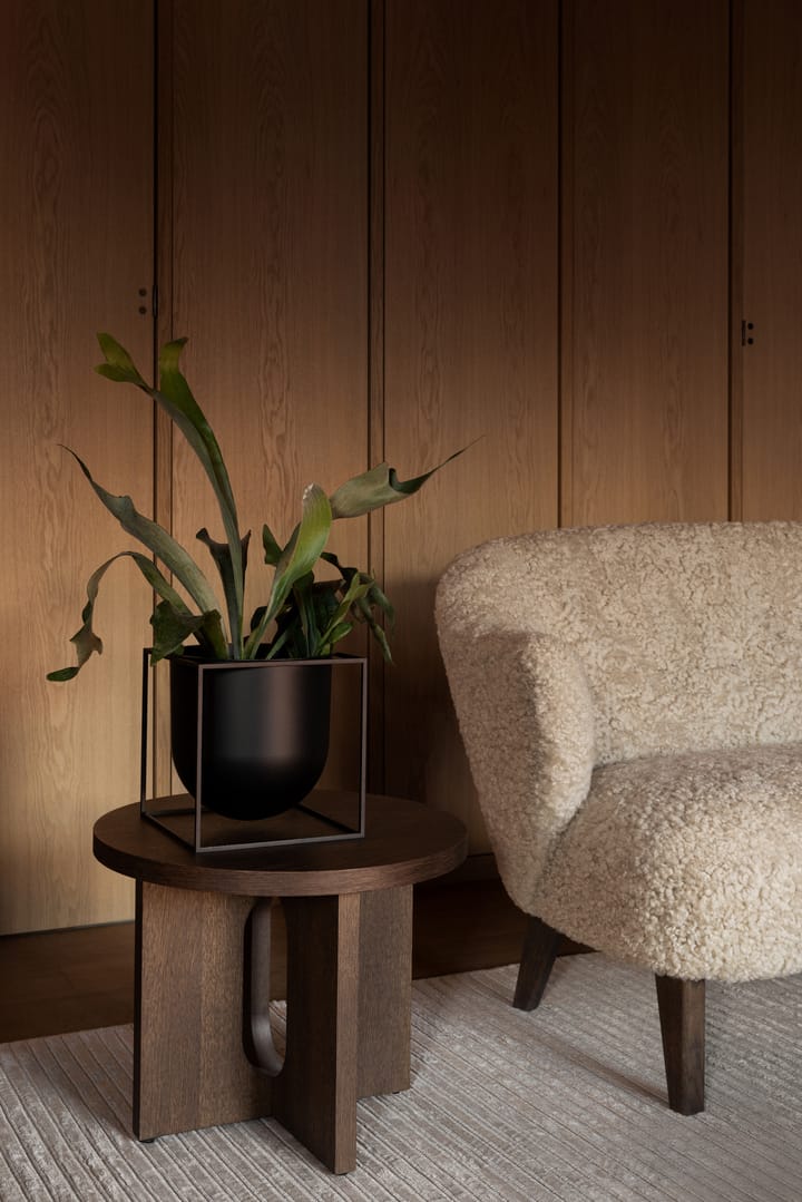 Kubus flower pot 23 cm, Black Audo Copenhagen