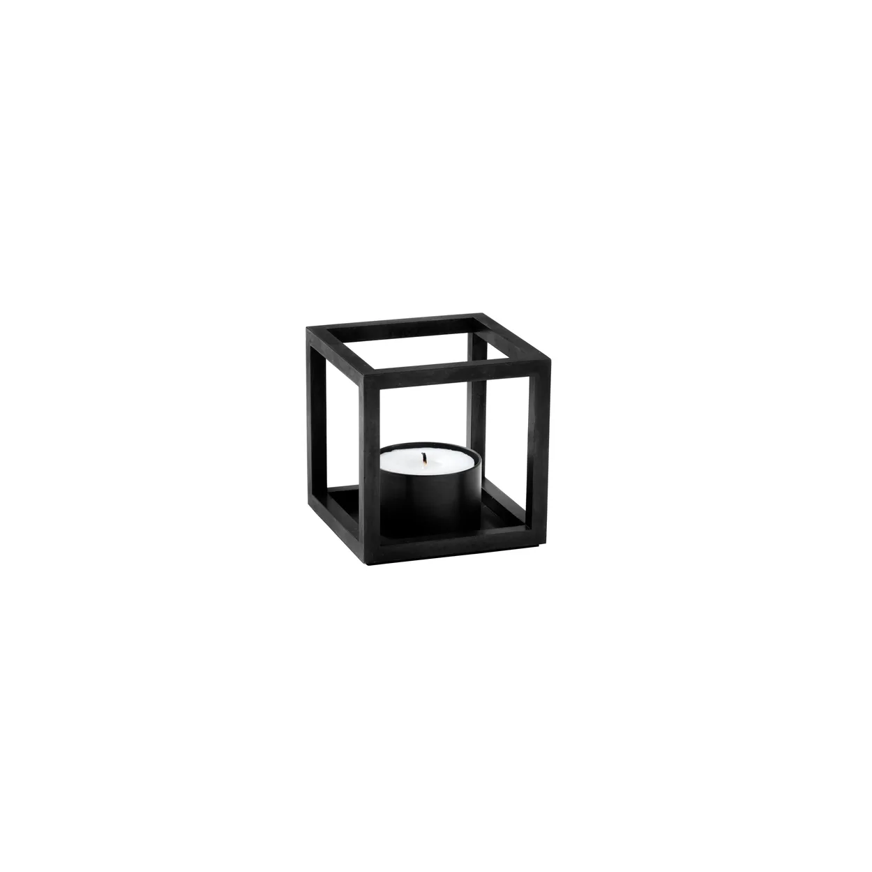 Audo Copenhagen Kubus lantern black | Scandinavian Design | Tea light holders, lanterns & candle dishes | Black